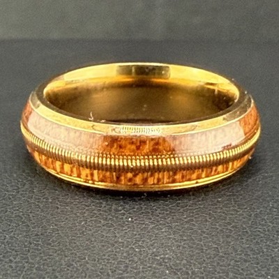 Ring Resin Guitar String Gold Tone Size 6