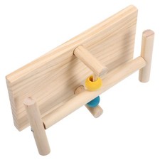 Parrot Seesaw Toy Pet Perch Wood Stand for Cockatiels Bird Interactive Swing