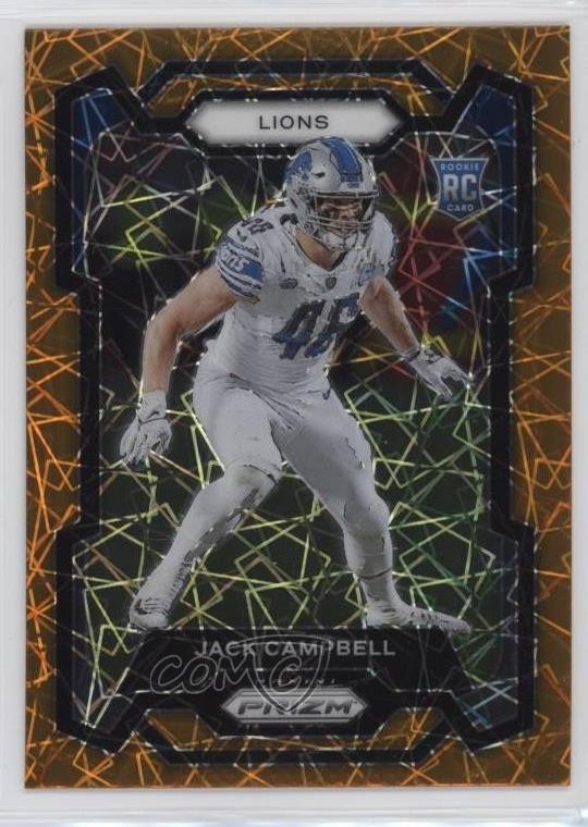 2023 Panini Prizm Rookies Lazer Prizm Jack Campbell #330 v1i