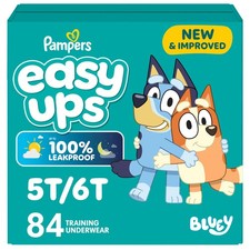 Pants Easy Ups Boys Girls Bluey 5T-6T 84 Count Pampers Training Size Potty