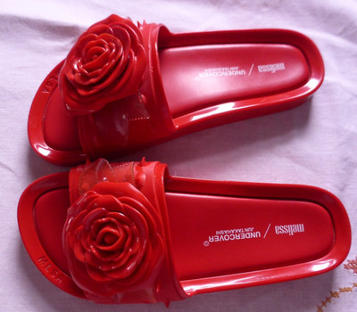 Melissa/Undercover Spikes Beach Sandalen Schlappen EU40 Jun Takahashi Rot