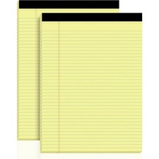 Yellow Legal Pads, 8.5 x 11 Note Pads, 2 Pack College Ruled Notepads 8.5 x 11