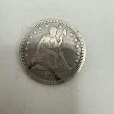 1876-CC Seated Liberty Quarter #7476