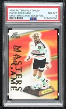 1998 Futera Platinum Manchester United 22 Carat Gold David Beckham PSA 8 0cp0