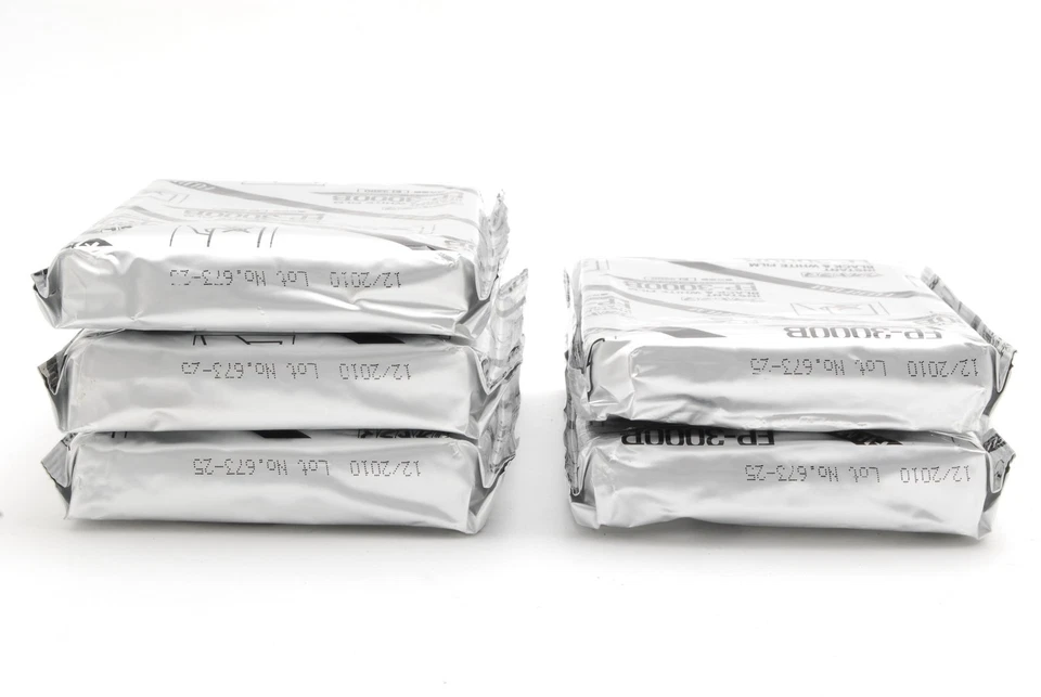 5 paquetes [sin usar] FujiFilm Fuji FP-3000B B&W película instantánea EXP.12/2010 de Japón Foto 4 de 4