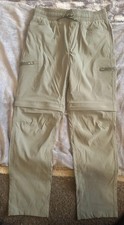 Eddie Bauer Boys Convertible Pants Medium 10/12 Green