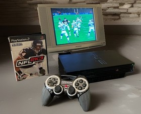 Sony PlayStation 2 PS2 SCPH-39001 Console Bundle Controller Cords Tested NFL 2K3