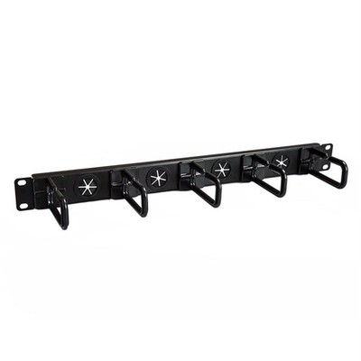 StarTech.com 1U 19 Kabelmanagement-Organizer - D-Ring-Haken Netzwerk-/Server-Rack
