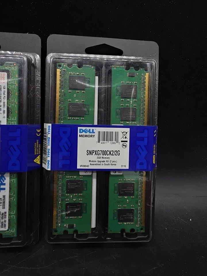 2 NEW DELL SNPXG700CK2/2G 2GB DDR2 SDRAM Memory Module - Image 2 of 4