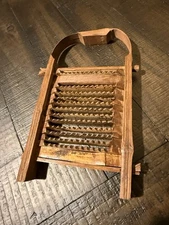 Vintage Bamboo Ginger Garlic Grater Authentic Chinese Primitive Rustic Piece