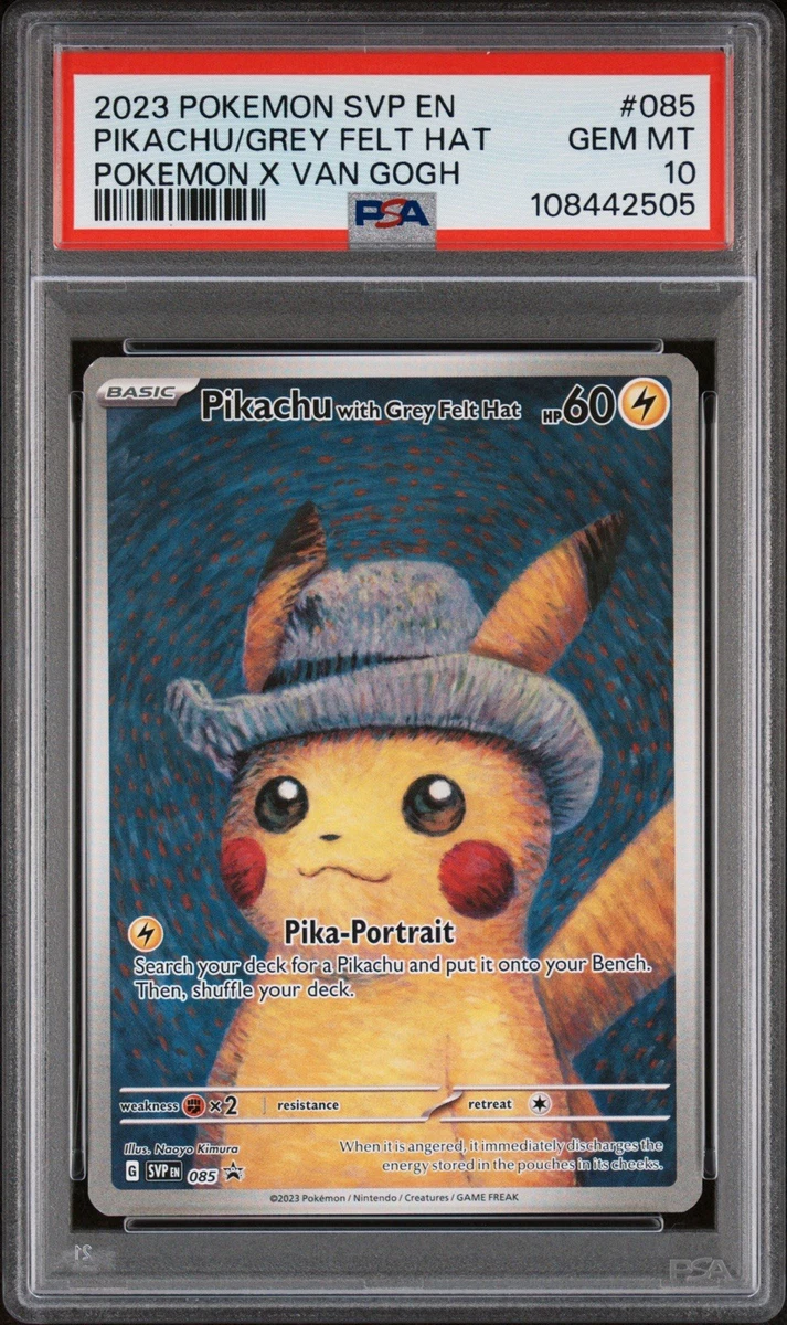 Pikachu/grey Felt Hat