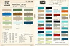 1964 1965 1966 1967 1968 1969 1970 Ford Truck Paint Chips R-m