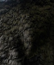 Super Luxury Faux Fur Fabric Material DK BROWN RABBIT