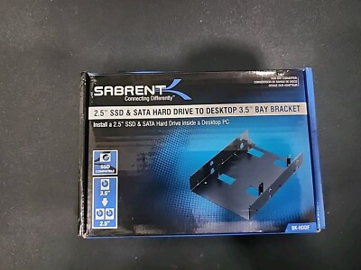 L@@k -Sabrent Bay Bracket - 2.5 SSD & SATA HARD DRIVE TO DESKTOP 3.5 BAY BRACKET