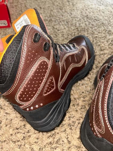 Thorogood Brown Slip Resisting Work Boots Sz mens 9m women’s 11m steel 804-4037 - Picture 6 of 7