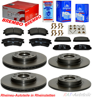 BREMBO+ATE Bremsen KIT SET  Vorne+Hinten  MAZDA 6 GG Hatchback 2.0 2.0 DI  2.3