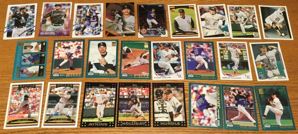 Tarjetas de béisbol Colorado Rockies 375+ años 90-2000 Foto 2 de 2