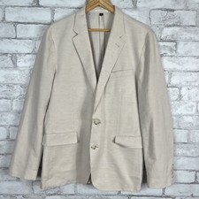 J.CREW Men's Ludlow Slim-Fit Unstructured Cream Suit Jacket sz 42R AU428