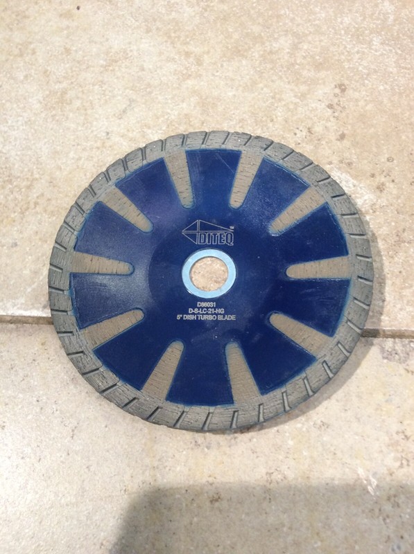 Di-Teq 5" x .110 x 7/8-5/8 Dish Turbo  Segmented Convex Blade S21 D66031