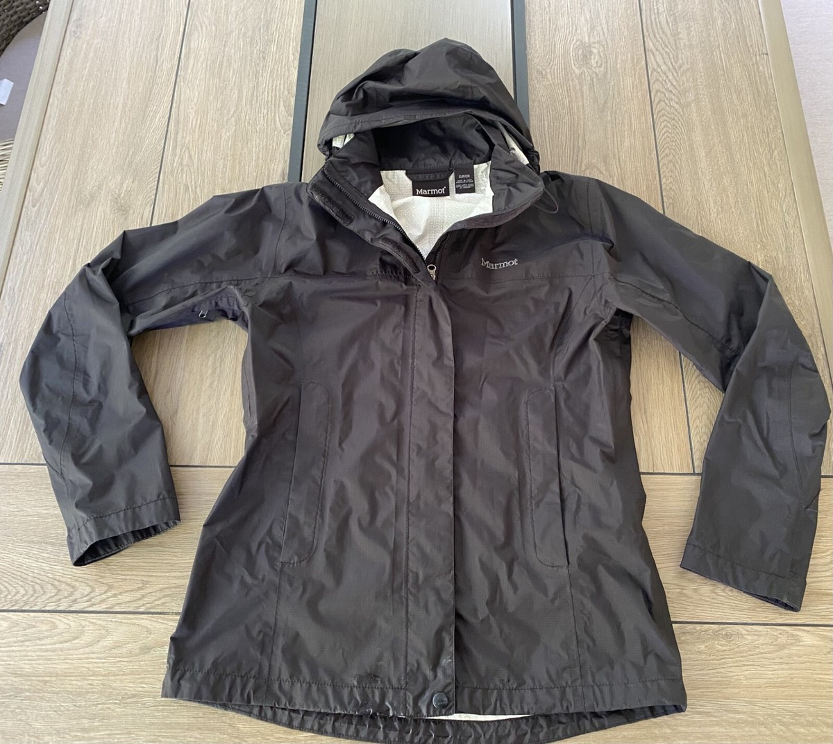 MARMOT Women's PreCip Eco Rain Jacket Black Small +FAST