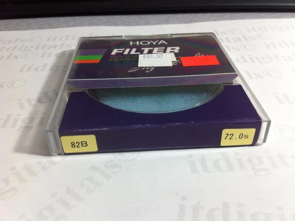 72mm Hoya 82B 82-B 82 B Light Balancing Blue Glass Lens Filter 72 mm Japan - Image 2 of 3