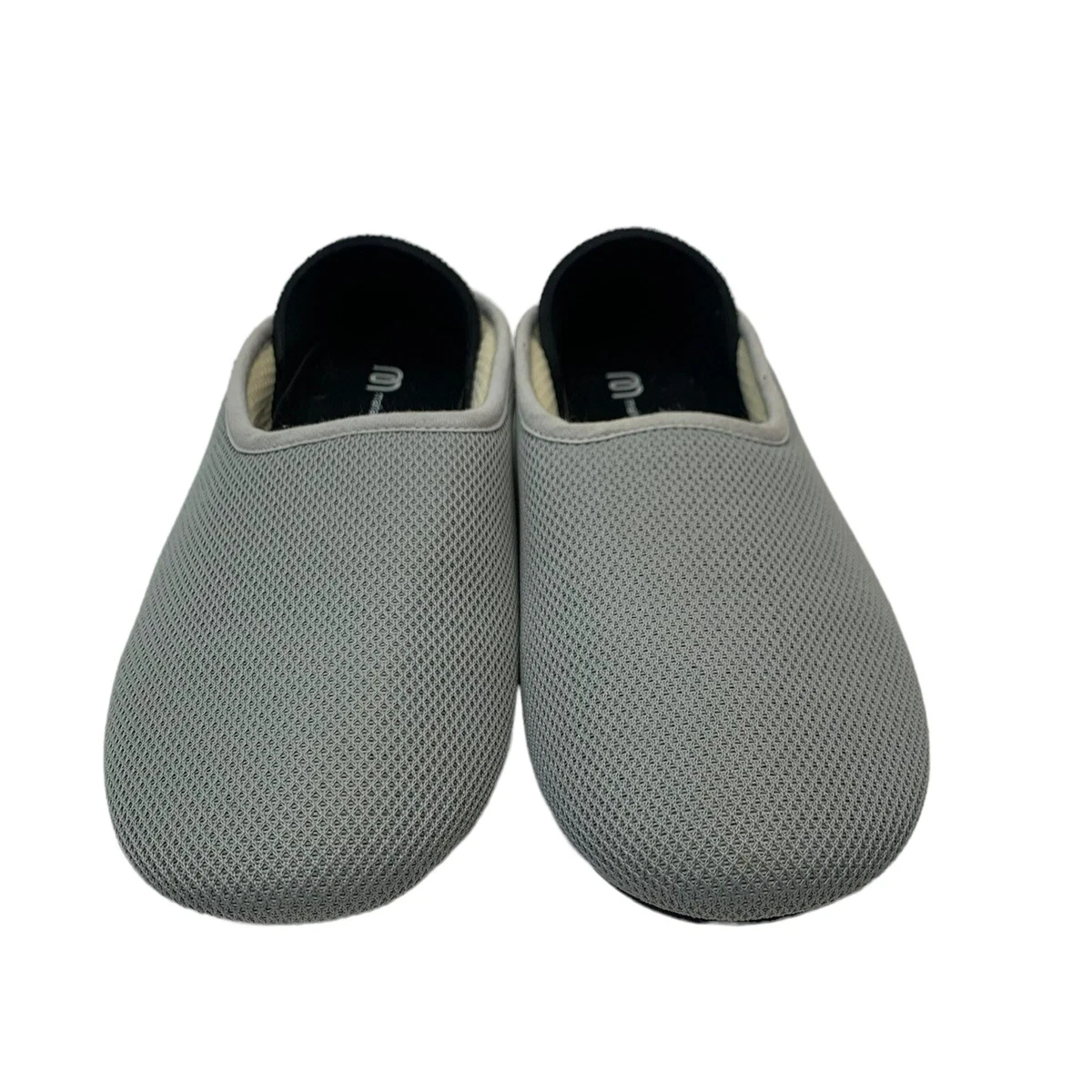 Mahabis Size 37 6.5 Summer Slippers Gray Slip On Comfort Mesh