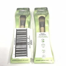 2 EcoTools Classic Smooth and Flawless Base Foundation Brushes 1202 New