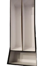 1 Guardhouse 12" Inch Black Heavy Duty Double Row 2.5" x 2.5" Flip, Slab Box