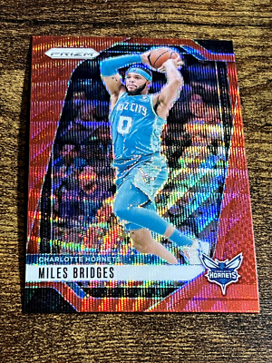 MILES BRIDGES 2024-25 Panini Prizm Ruby Wave Refractor #43 Hornets
