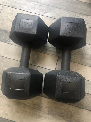 Dumbbells Set Weights Weight Lifting Gym Workout 10kg Good Condition
