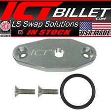 ICT Billet Gen V - LT Turbo Oil Supply Port Plate 1/8" NPT