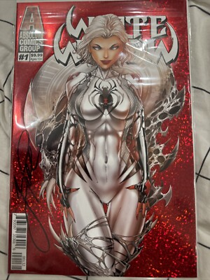 white widow #1 jamie tyndall red foil 2nd.variant absolute comics 