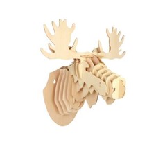 Elchkopf 3D Holzbausatz Tier Säugetier Holz ...