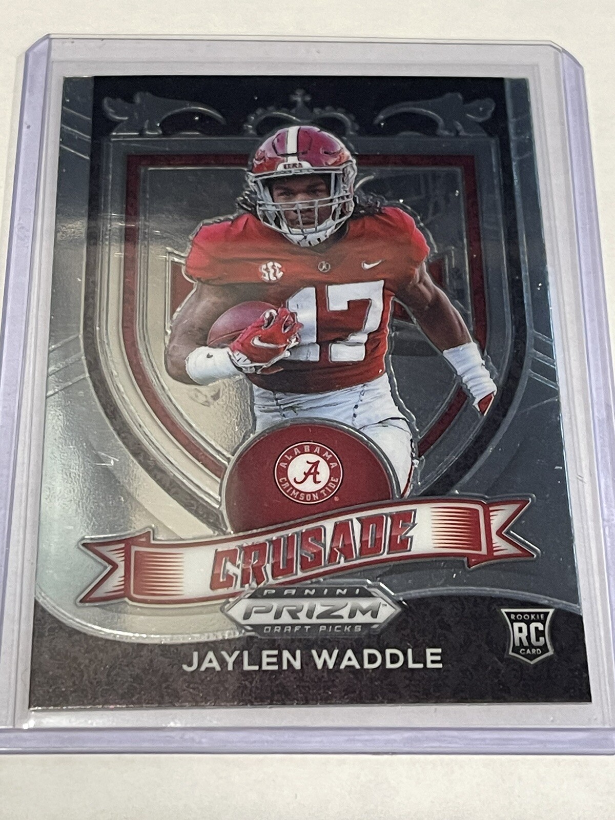 2021 Prizm Draft Picks Jaylen Waddle RC Crusade #169 Alabama Crimson Tide