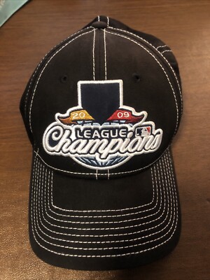 MLB New Era 2009 League Champions Hat ERROR - Missing Phillies/Yankees Logo