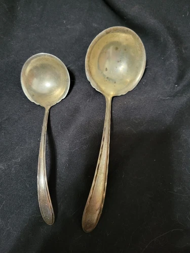 Vintage Towle Sterling Silver Flutes Ladles set of 2 About 6 3/4" & 5"