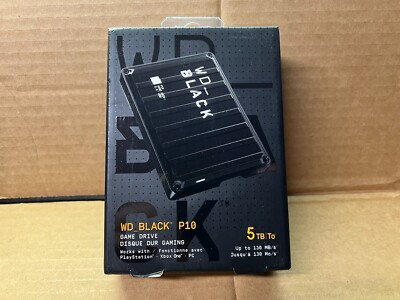 【中古良品】外付けHDD 5TB WD_BLACK USB 3.2 Gen1 Western Digital Black P10 5TB,External,2.5 inch (WDBA3A0050BBKWESN