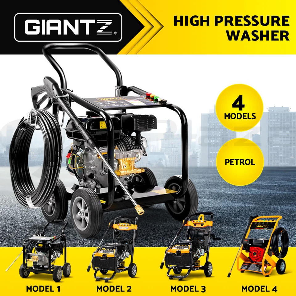 Giantz Petrol High Pressure Washer Gun Hose Pump Electric Water Cleaner Gurney