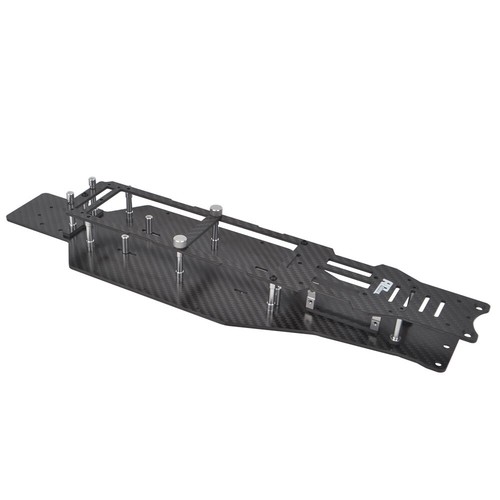 Carbon LCG Chassis Upper Lower For Traxxas Drag Slash Mustang C10 Slash Mudboss - Picture 11 of 11