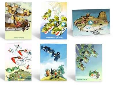 STONEHOUSE COLLECTION Assorted World War II Historical Aviation Note Cards | Vintage Airplane 14497
