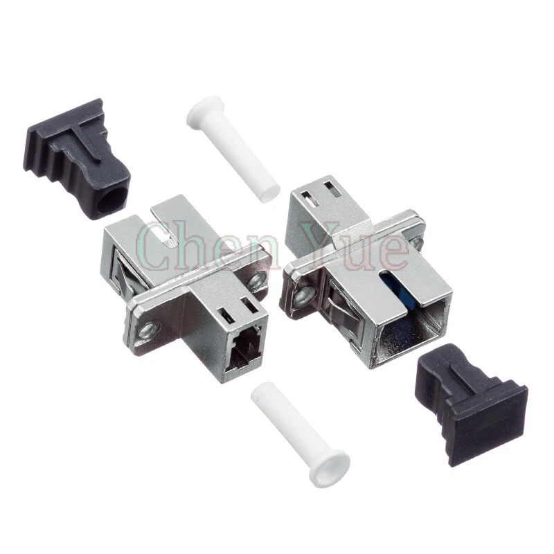 2pcs SC UPC - LC UPC Fiber Optical Hybrid Adapter SM Single Mode Simplex Adapter - Image 4 of 4