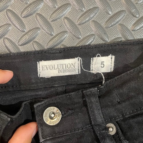 Evolution Black Denim Distressed Jeans Kids Boys Youth Size 5 Casual Wear - Picture 3 of 6