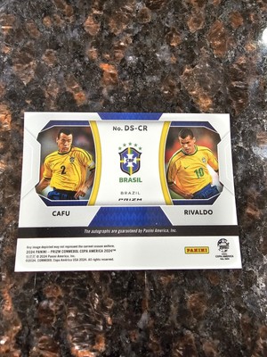 2024 Panini Prizm Copa America Cafu Rivaldo Green Wave PRIZM 