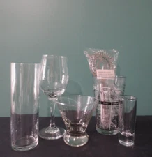MACY'S / THE CELLAR -Rare New 16 Piece Wine & Bar Set w/ Mixing Glass & Strainer