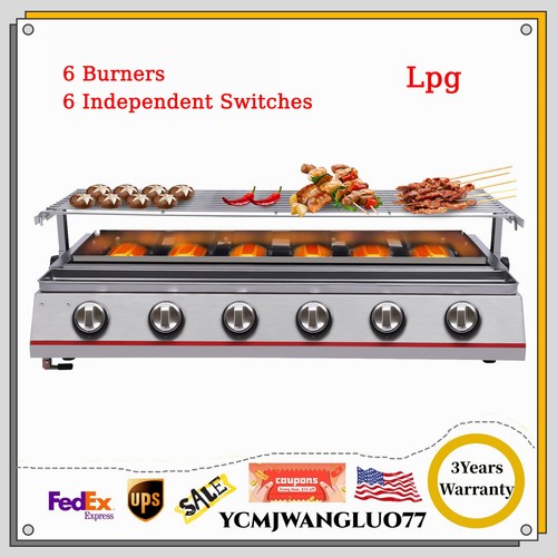 6?BBQ?Grill?w/?Sear?and?Side?Burners?Cabinet?Style?Stainless?Steel?Gas?Griller