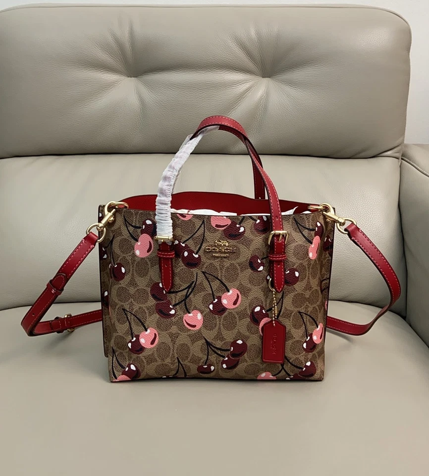 Bolso de Mano Mollie 25 en Lona Signature con Estampado de Cereza CZ772 Foto 4 de 4