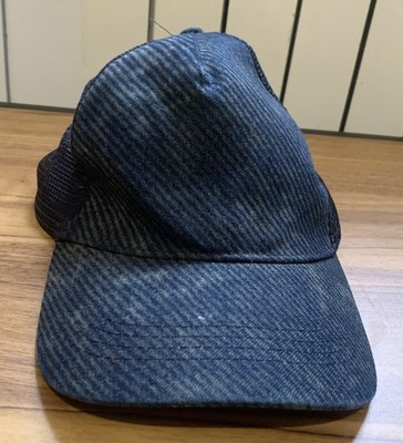 Zara Man Trucker Mütze - Jeans Denim Blau und Netz Schwarz - Verstellbarer Snapback