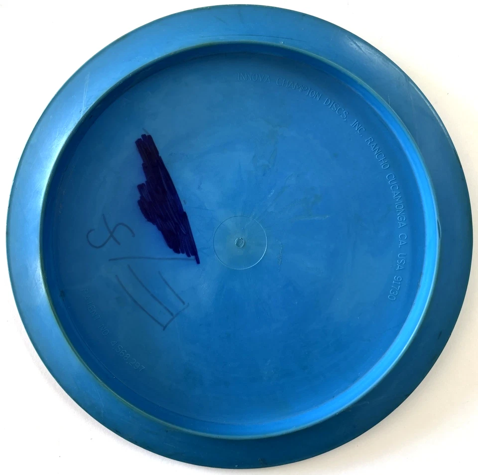Innova PFN Star Firebird Patent Numbers Disc Golf 176g Scaled FLAT/Gummy Used - Image 2 of 4