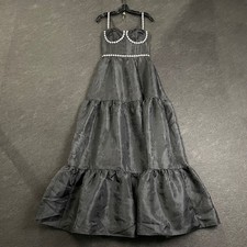 V.CHAPMAN The Lucetta Dress Women's Size 4 Black Windsor Brocade