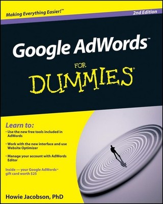Google AdWords For Dummies - paperback Jacobson, Howie